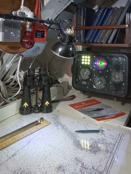 Chart Table,HMS Alliance,Royal Navy Submarine Museum,Gosport